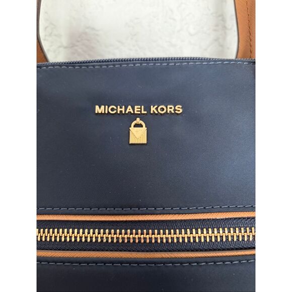 MICHAEL Michael Kors Kelsey Top-Zip Medium Tote Navy Blue - Picture 4 of 12